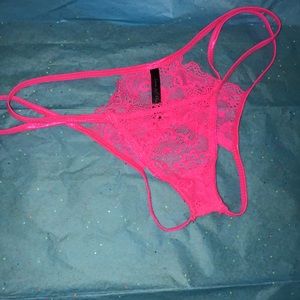 Hot pink Crotchless underwear